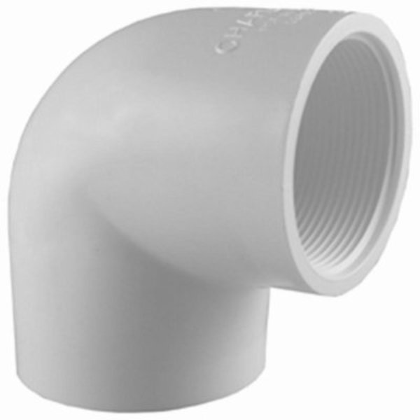 Charlotte Pipe And Foundry 2 WHT 90DEG SxT Ell PVC 02301  1600HA